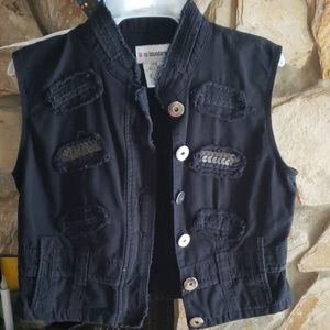 💥Super cute crop vest Sz L jr